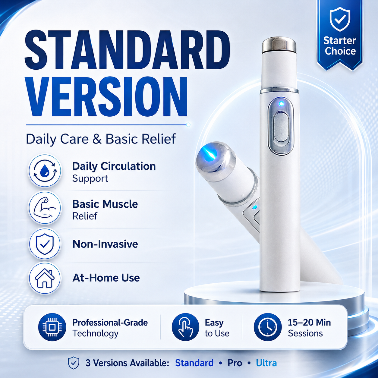 Ultrasonic Shock Wave Therapy Massager——Restore Circulation. Relieve Deep Pain. Rebuild Male Confidence.