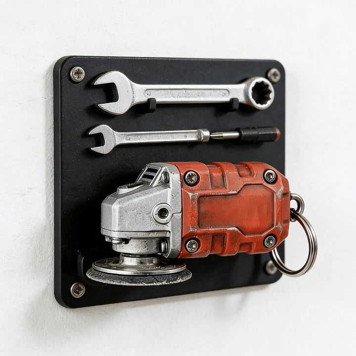 🛠️2-in-1 Mini Grinder Keychain: On-the-Go Smoothing Tool + Tool Enthusiast Collectible